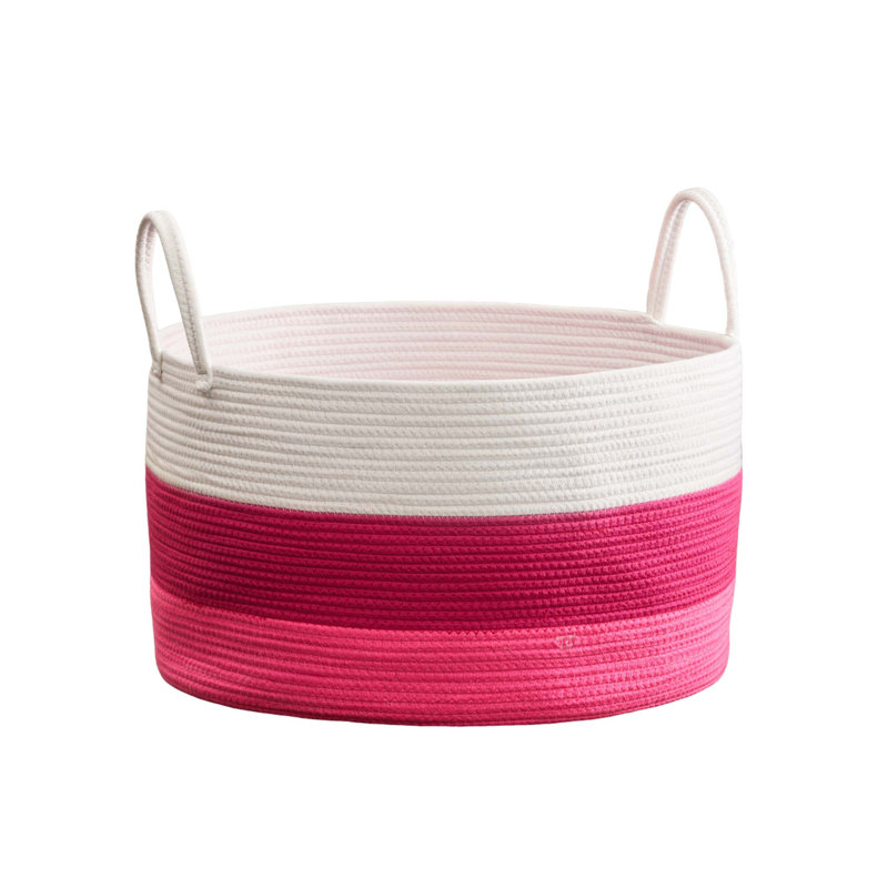 Panier à linge rond en coton