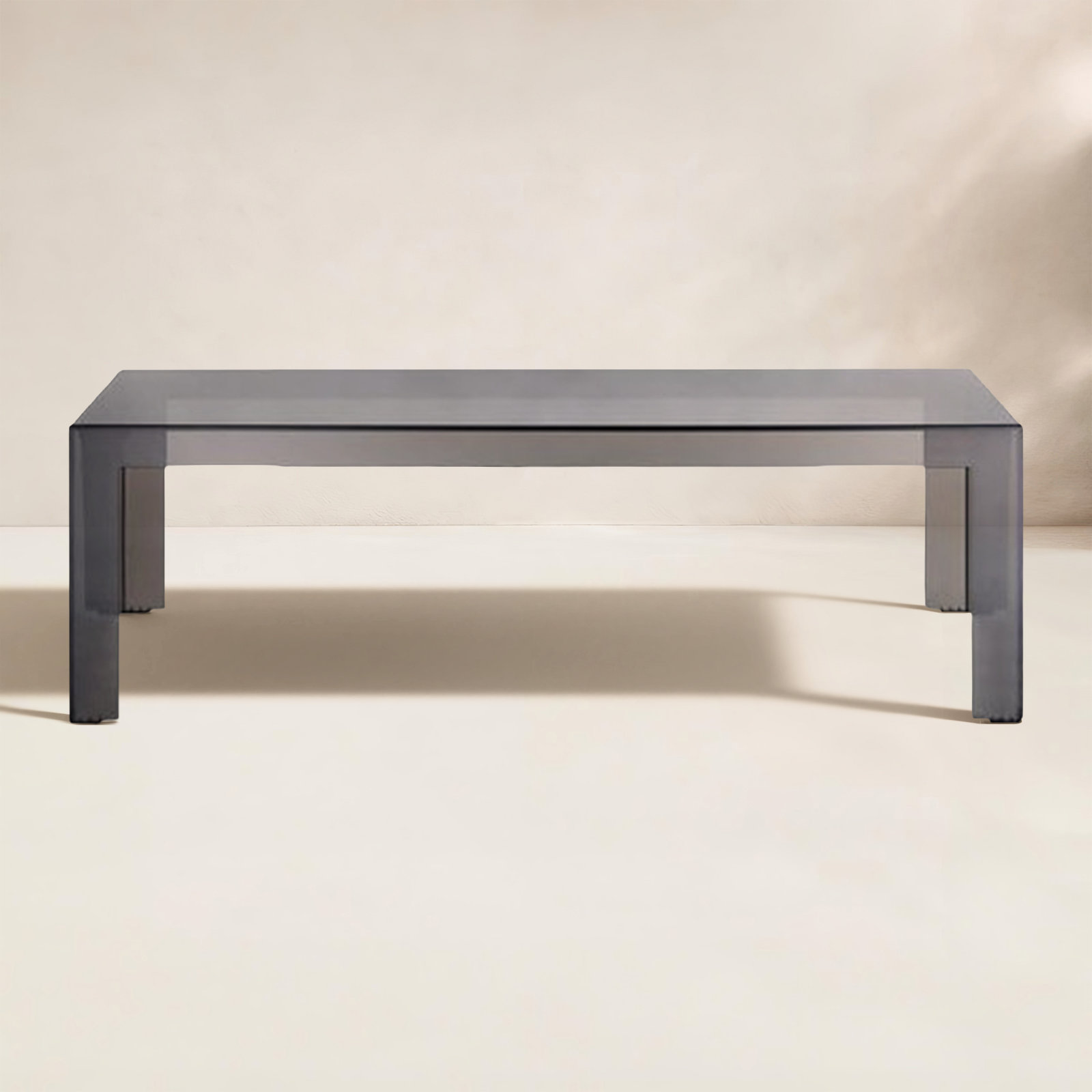 Invisible Coffee Table, 28.35" H x 39.37" L x 39.37" W, Smoke