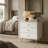 Modern Nightstand With White Finish