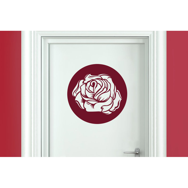 Plants & Flowers Wall Decal, Burgundy
