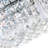 Chrome 20" Round Flush Mount for Bedroom, 8-Light Crystal Ceiling Fixture with E12 Bulb Base – LED Compatible, BACL Certified