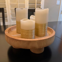 Padma Dessert Pedestal Tray Joss & Main Color: Natural