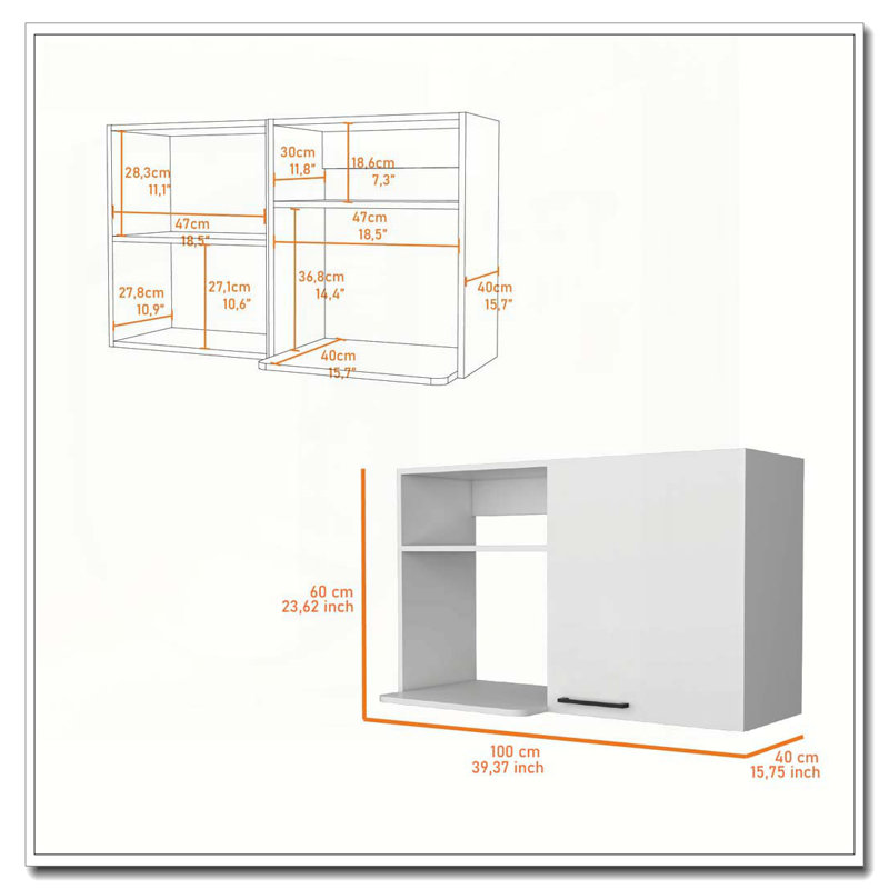 Armoire murale blanche 2