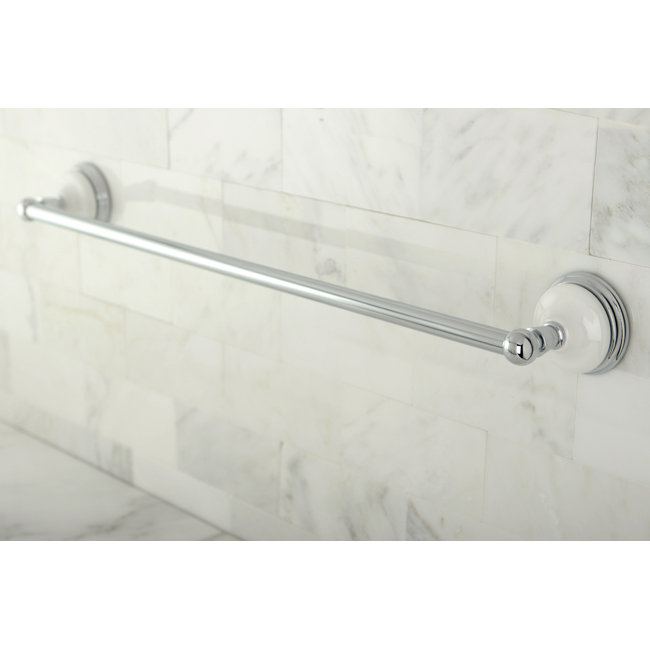 Victorian 18" Towel Bar, Polished Chrome