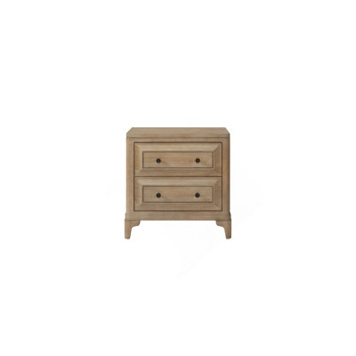 Table de chevet 2 tiroirs avec finition sable