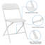 Ensemble de chaises pliantes en plastique / résine Latislaw-745891711