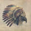 « eagle chief #1 », impression sur toile tendue-19560561-74880865-74880866