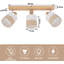 Burlap Semi Flush Mount