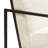 Luxe Accent Chair In Bone Boucle Textured Fabric With Black Powder Coat Frame