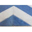 Tapis bleu/crème chevron fait main vache Ademola-1392561394