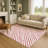 Premium Machine Washable Dockside AMF1819 Striped Holiday Rug-125317086