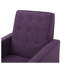 Fauteuil inclinable Mid-Century moderne en tissu mauve