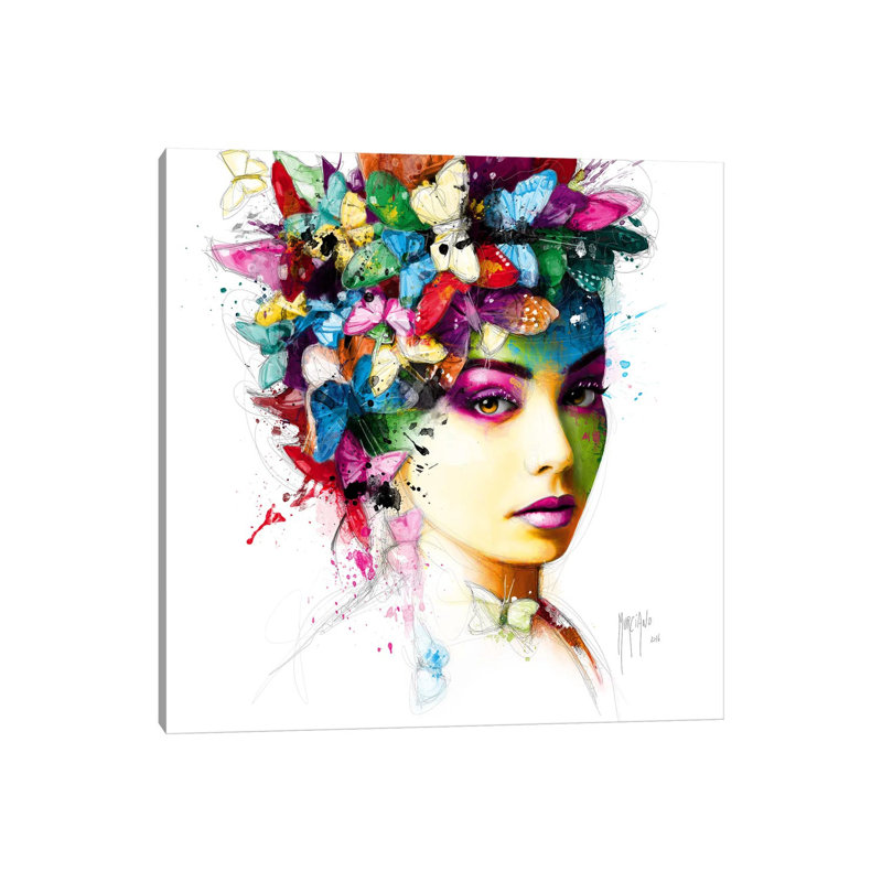 L'effet Papillon by Patrice Murciano - Wrapped Canvas Gallery-Wrapped Canvas Giclée, 66.04 cm H x 66.04 cm W x 3.175 cm D