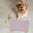 Purple Spot Pattern - 1 Piece Bone Shape Feeding Mat