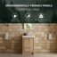 Meuble-lavabo simple 24 po avec plateau en pierre blanc brillant, 1 tiroir, 2 portes, moderne-628504314