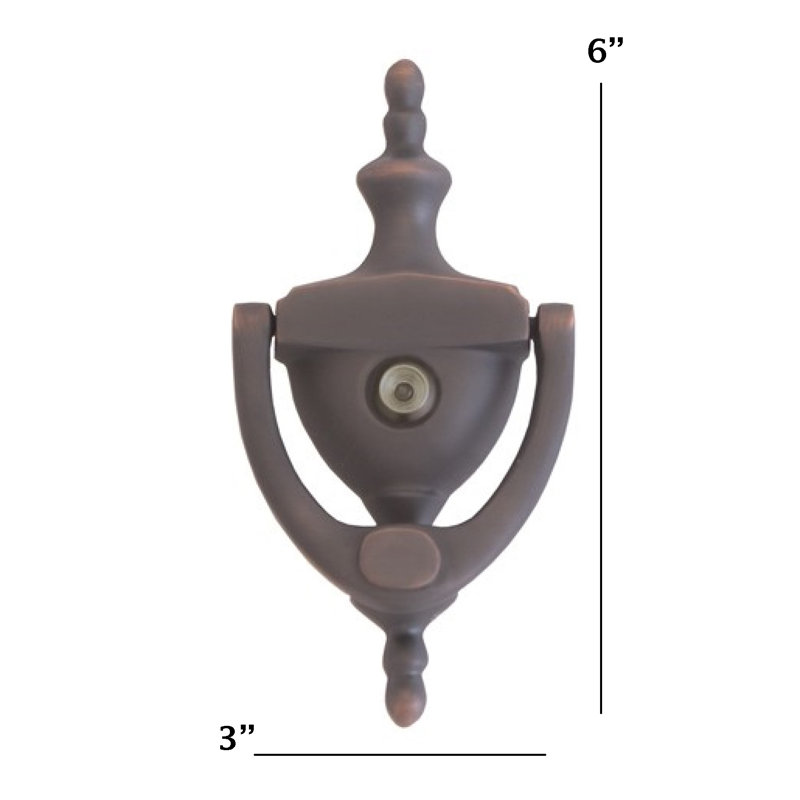 Traditional Brass Door Knocker, Venetian Bronze