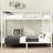 Twin Xl Over Bunk Bed For Teens And Adults, White Metal, Space Design, Non - Coating, Noise Prevention, Under Storage, Simple To Up Metal Adults Teens, Stable Structure, Reduction, Space, Safe-1915924787