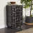 Urbana 4-Drawer Accent Chest with Buckle Straps & Gold Stud Accents