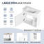 Meuble-lavabo blanc brillant avec lavabo en céramique