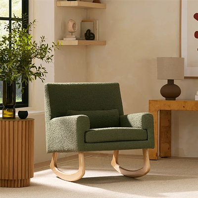 Chaise berçante en bois massif