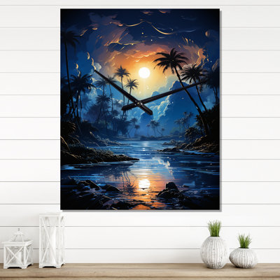 Enrikas - Palm Trees Wall Clock