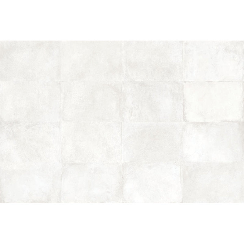 24" x 48" Porcelain Concrete Look Wall & Floor Tile, White