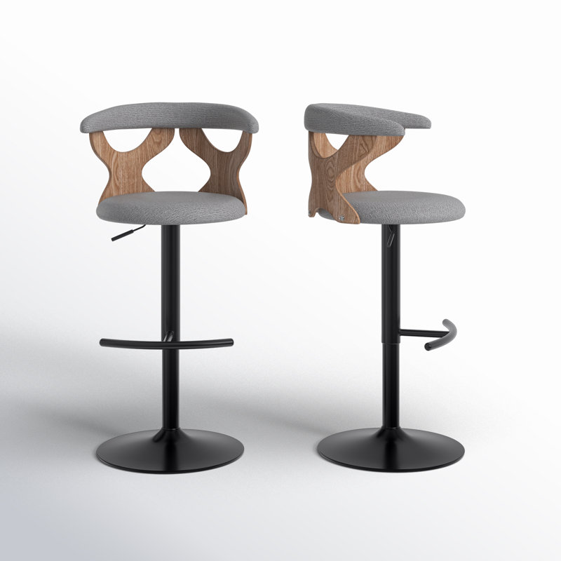 Tabouret pivotant à hauteur réglable, Gris