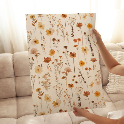 Motif floral d'automne avec fleurs sauvages