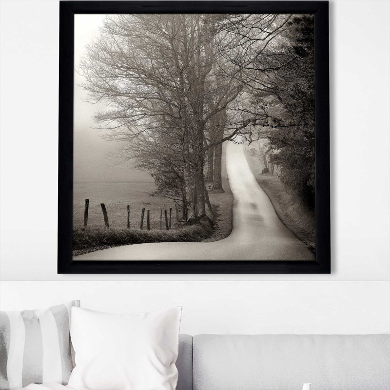 Cades Cove par Nicholas Bell - photographie, Cadre noir, H 25,5 po x l 25,5 po x P 1 po