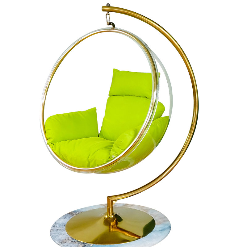 Balancelle avec support, Or / vert
