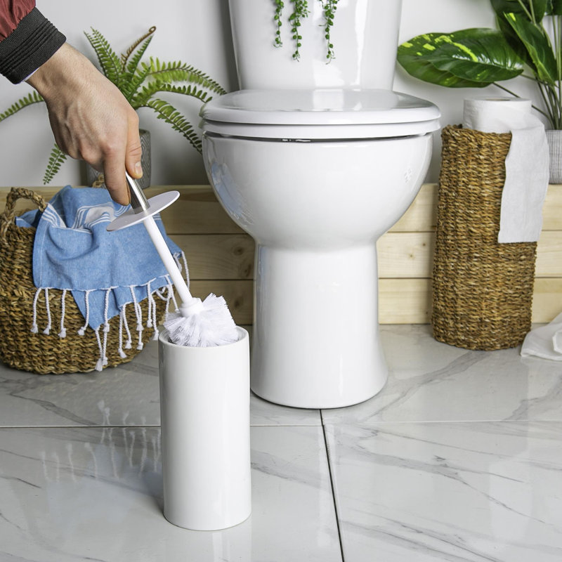Harbour Housewares - Ceramic Toilet Brushes, White
