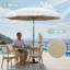 Parasol de marché 120 po, octogonal, beige-1047038473-1041698629