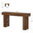 63" Long Farmhouse Console Table,   Recgular Sofa Table Behind Couch, Solid Wood Grain Entryway Hallway Table For Living Room, Dining Room