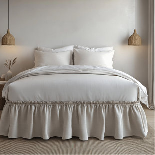 Jupe de lit simple unie