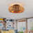19.6" Bamboo Ceiling Fan With Remote Control ,6 Speed, Dc Motor  Reversible Ceiling Fan For Living Room, Bedroom--Not Included Bulbs