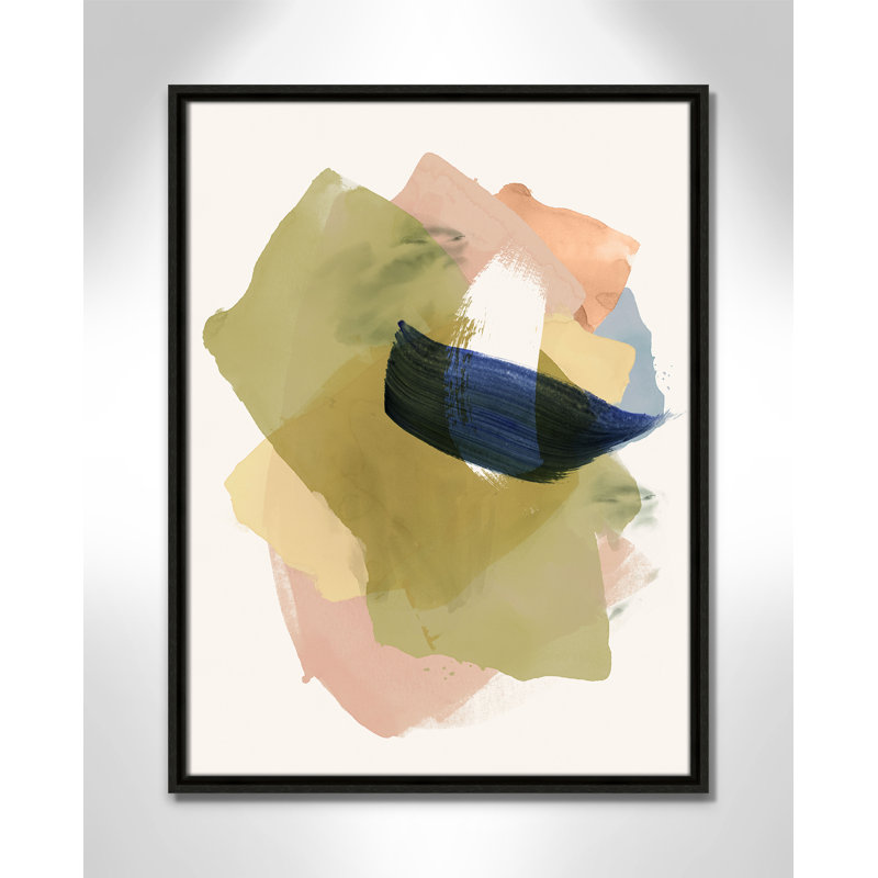 «Brush and Whisper I Print» par , H 25,5 po x l 19,5 po, Flottant espresso
