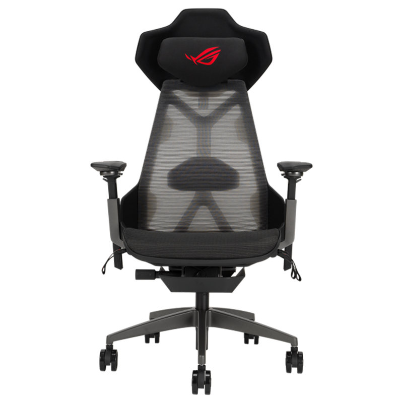 Fauteuil de jeu et de course pivotant et réglable pour ordinateur portable en noir d'ASUS