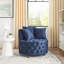 Chaise pivotante en velours-1282290957