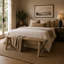 Lily's Living Vintage Noodle Bench, Weathered Natural Wood Finish -830513444