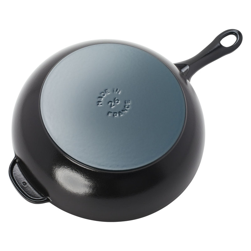 Staub Cast Iron 2.9-qt Saucepan with Glass Lid, Black Matte