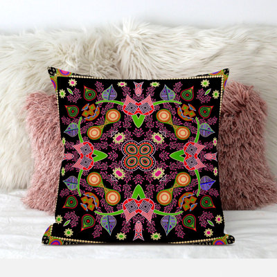 Housse et insert de coussin carré en polyester intérieur / extérieur