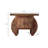 38.58" Wabi-Sabi Style Solid Wood Carved Console Table