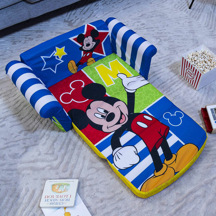 Marshmallow Furniture 2-in-1 Kids Flip Open Sofa Furniture Couch Minnie Mouse