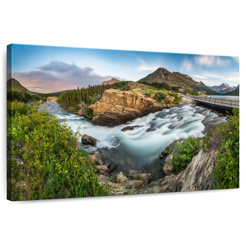 Alvord Swiftcurrent Falls Scene, 16" H x 24" W
