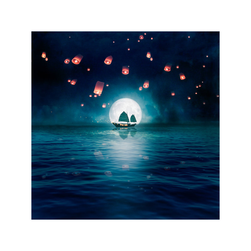 Travel Through The Lights by Viviana Gonzalez - Wrapped Canvas Print, 93.98 cm H x 93.98 cm W x 1.91 cm D
