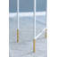 Ensemble de 2 tables d'appoint en fer avec plateau en verre