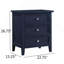 Table de chevet 3 tiroirs Vintage-1624451893