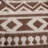 Geometric Border Outdoor Area Rug - Reversible Lightweight PP Plastic Patio Mat, Weather-Resistant Floor Carpet for Porch & Deck, Brown/White-2056889959