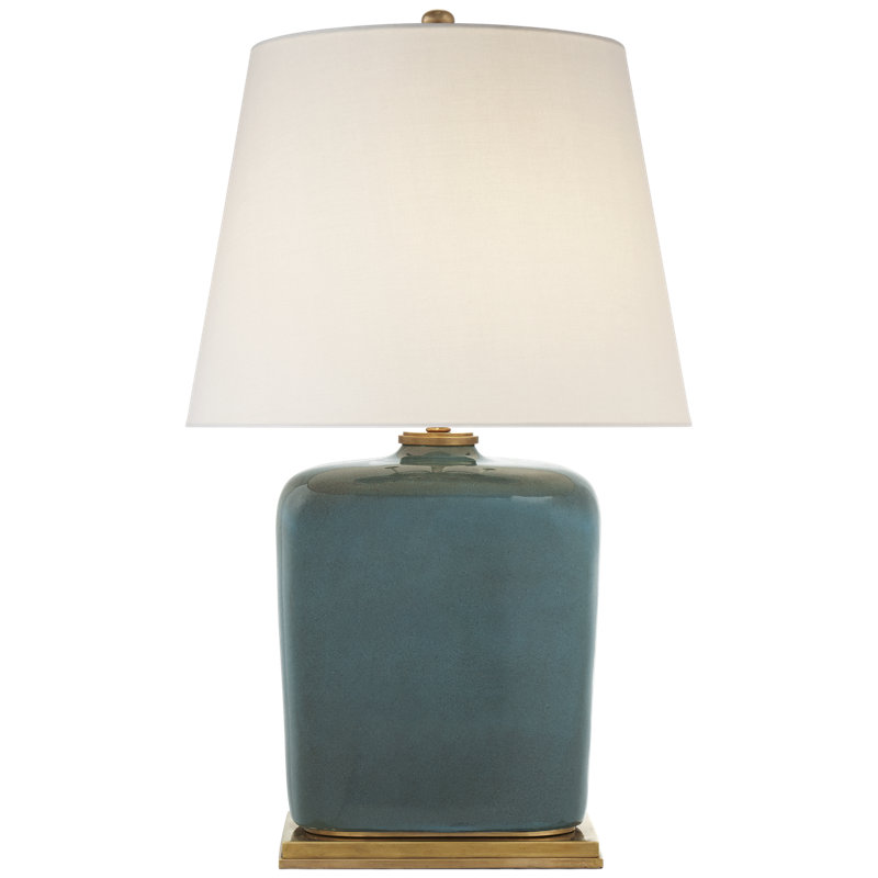 Thomas O'Brien Mimi Table Lamp, Tea Stain Crackle, Fabric