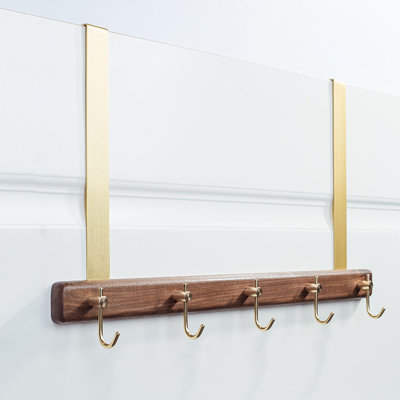 Au-dessus des crochets de porte, support de rangement robuste pour les manteaux suspendus, chapeaux, serviettes, cintres de porte de salle de bain